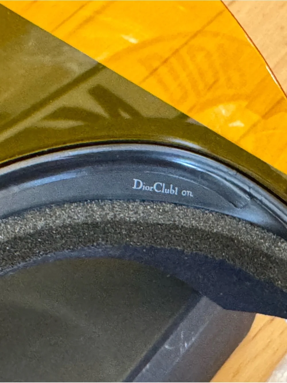 Brand new Dior J'ADIOR Visor Gold Mirror Shield with tag and box